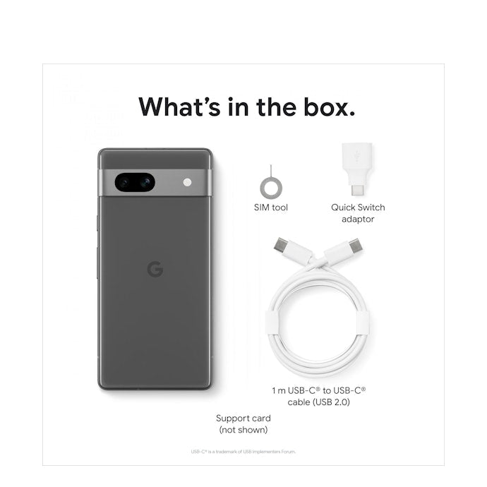 Google Pixel 7a 5G (Dual Sim, 128GB/8GB, 6.1’’) - Charcoal