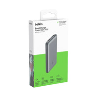 Thumbnail for Belkin Boostcharge Slimline Power Bank 10,000 mAh 15W Battery Pack - Space Grey