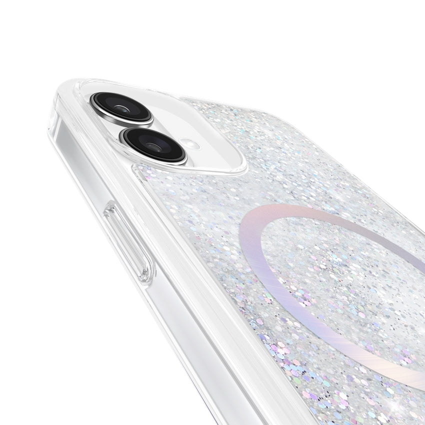 Kate Spade Liquid Glitter MagSafe Shockproof Case for iPhone 16 Plus - Opal Iridescent