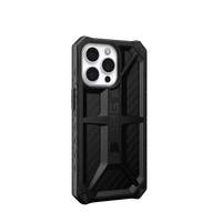 Thumbnail for UAG Monarch Case Rugged Cover for iPhone 13 Pro - Carbon Fiber Black