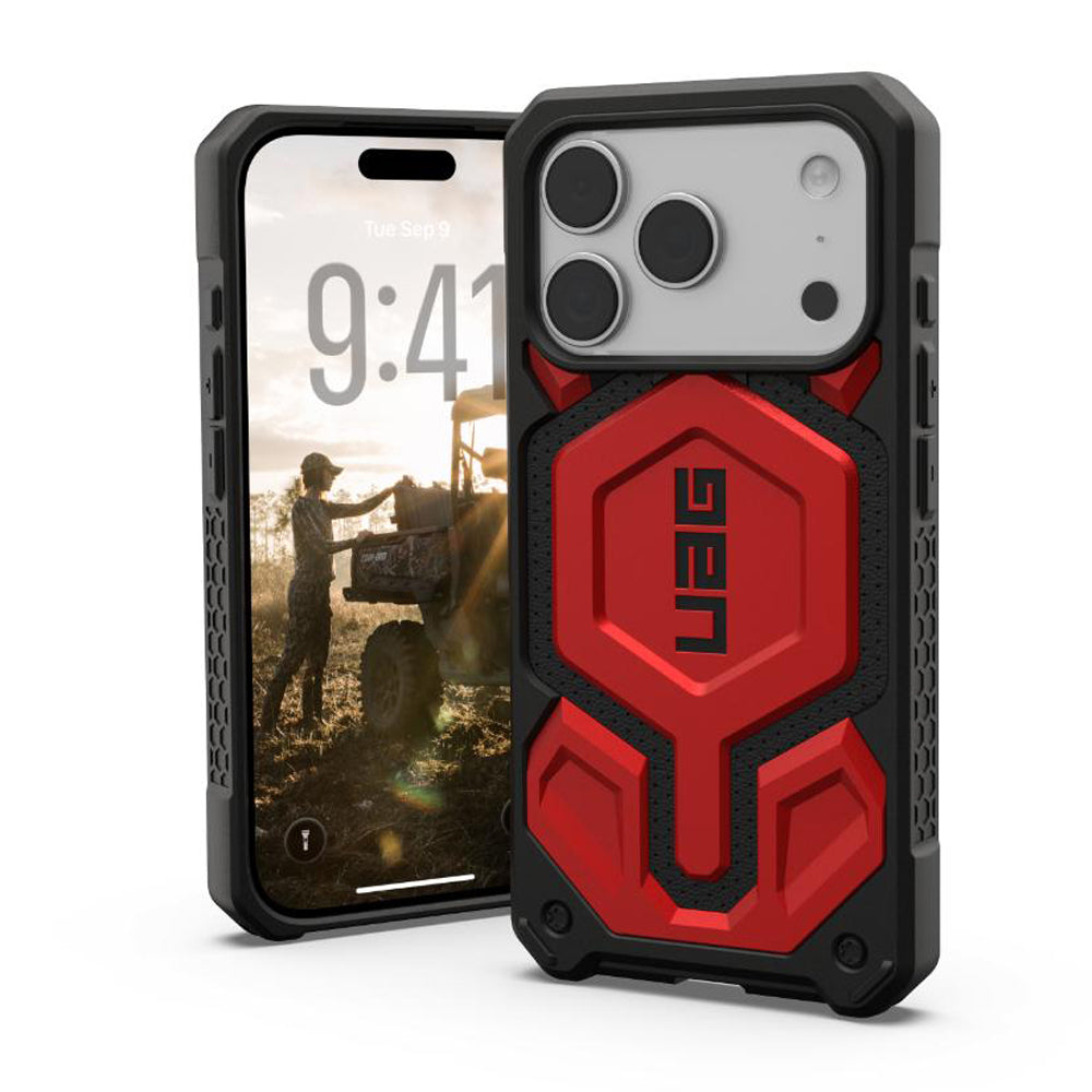 UAG Monarch Pro Case for iPhone 17 Pro- Crimson