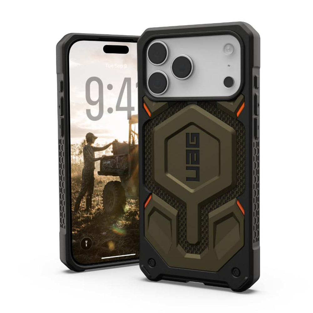 UAG Monarch Pro Kevlar Case for iPhone 17 Pro Max - Element Green
