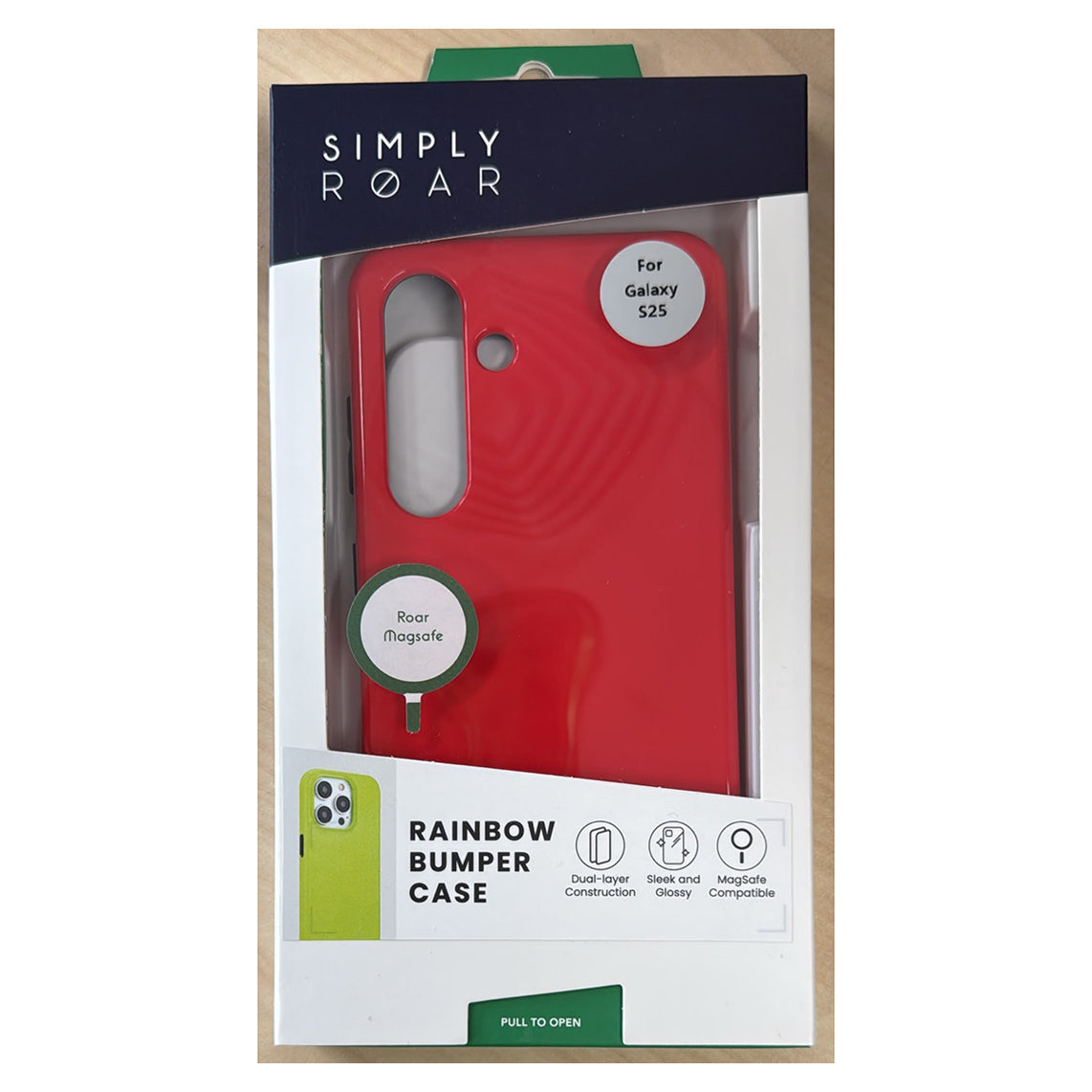 Samsung Galaxy S24 / S25 Simply Roar Neon PC Case - Red