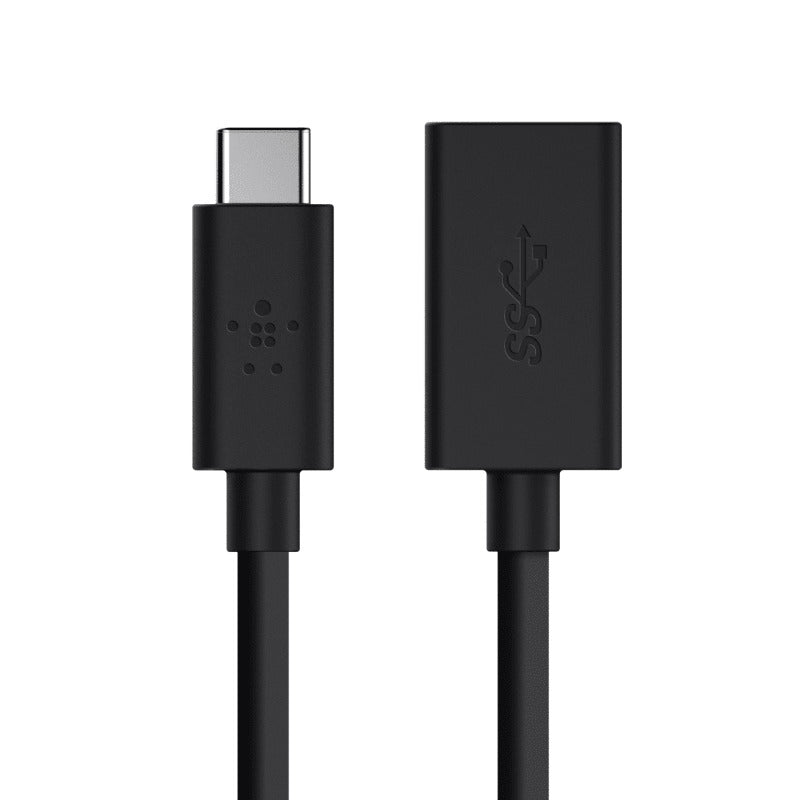 Belkin USB 3.0 USB-C to USB A Adapter Universally compatible - Black