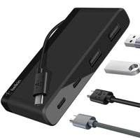 Belkin USB-C 4-Port Mini Hub (USB Type-C) - Black