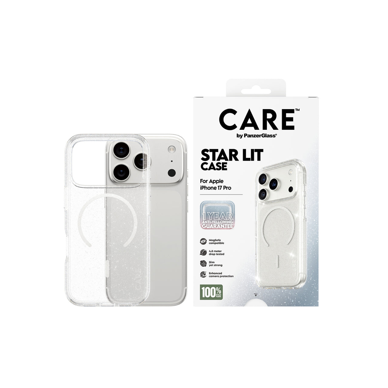 PanzerGlass CARE by Urban Combat Magsafe Case for iPhone 17 Pro - StarLit