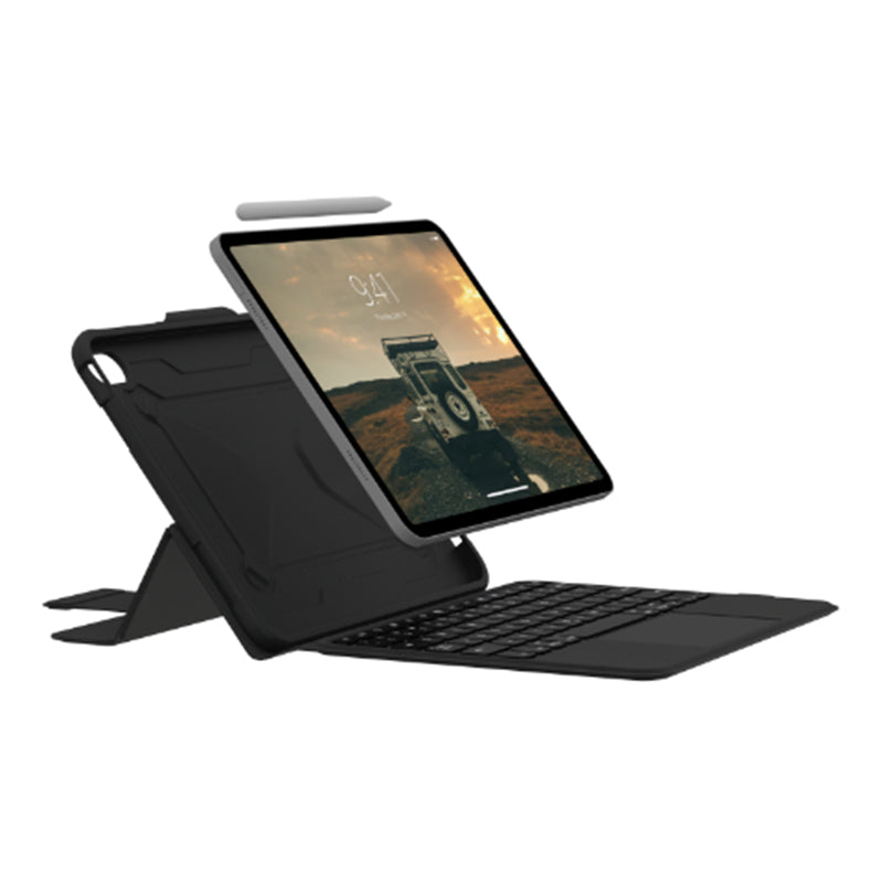 UAG Rugged Keyboard with Bluetooth + Trackpad for iPad 10.9 10th Gen / 11 11th Gen A16 - Black