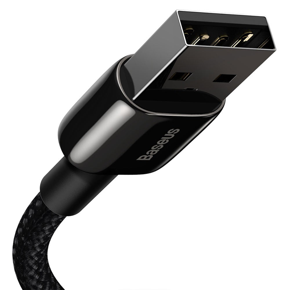 Baseus Tungsten Gold Fast Charging Data Cable USB-A to Lightning 2m - Black