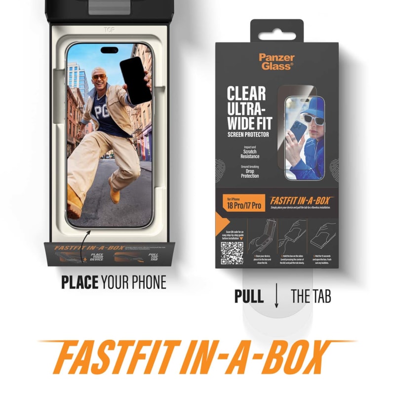 PanzerGlass Screen Protector for iPhone 18 Pro/ 17 Pro - Clear