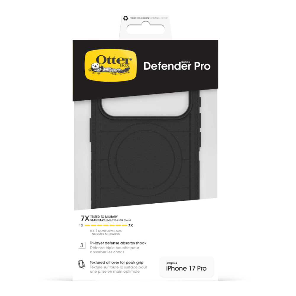 OtterBox Defender Pro Case with MagSafe Camera Control for iPhone 17 Pro - Black