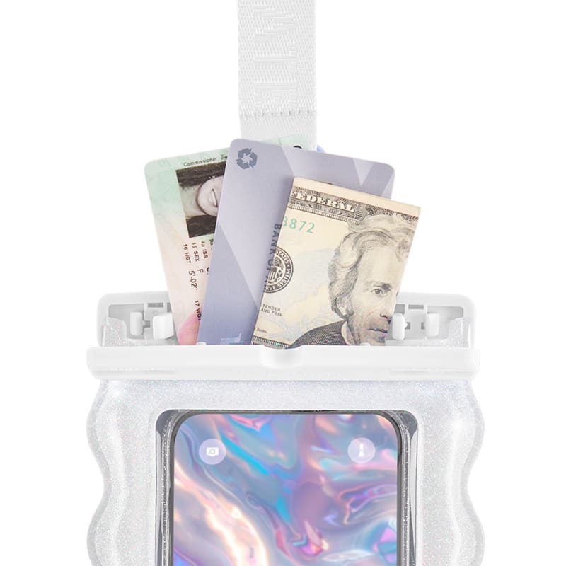 Case-Mate Wavy Waterproof Floating Pouch Large - Ivory Twinkle