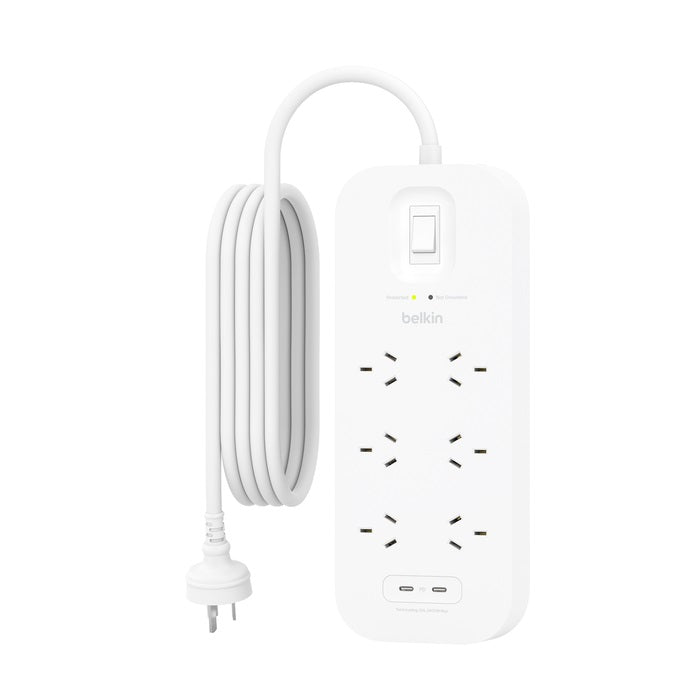 Belkin SurgePro 6-Outlet Surge Protector with Dual USB-C 30W