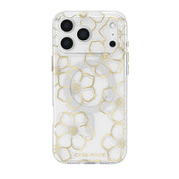 Thumbnail for Case-Mate Floral Gems MagSafe Case for iPhone 17 Pro Max - Gold