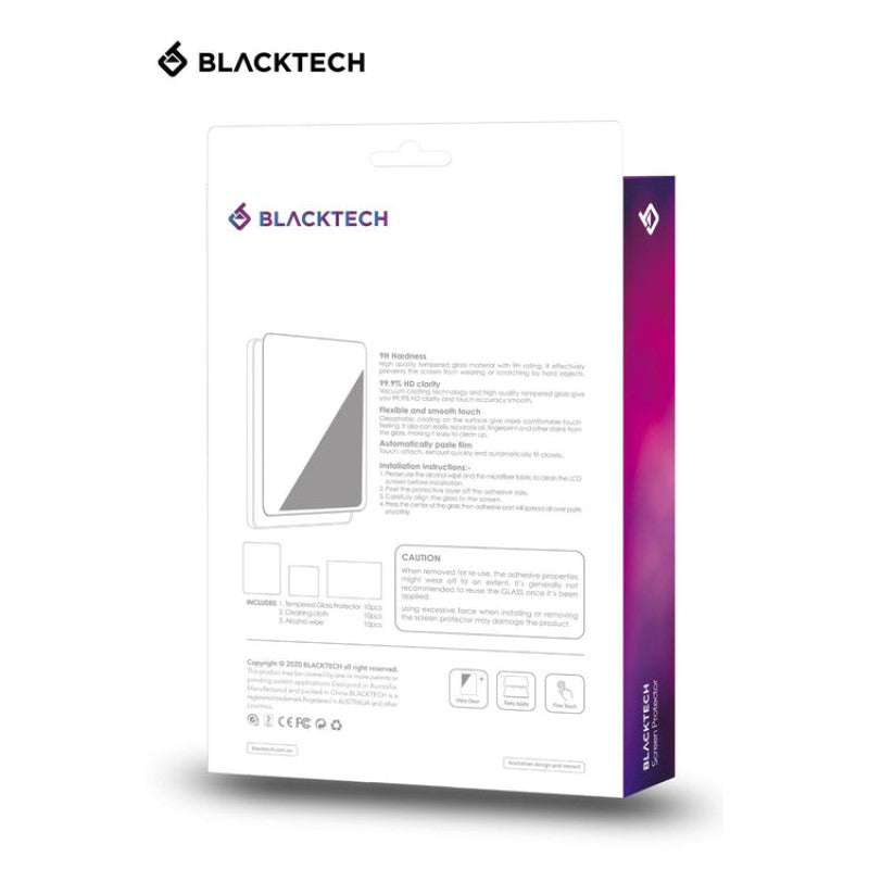 Blacktech Tempered Glass for Samsung Galaxy Tab S7/S8 - Clear