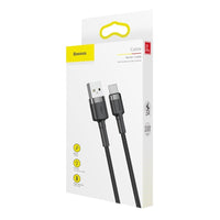 Thumbnail for Baseus USB-A to USB-C Cafule Tough Cable 1M  1 meter - Gray