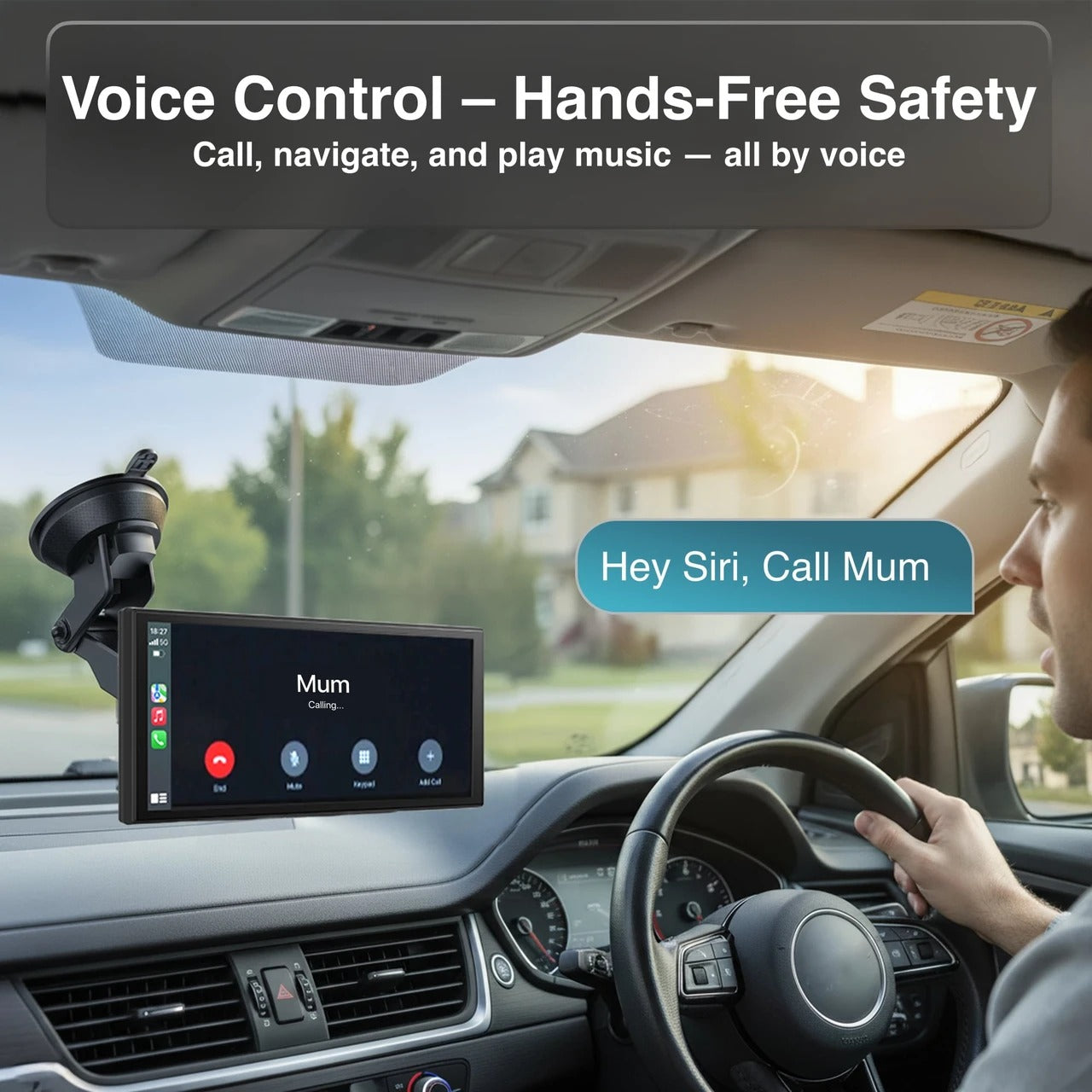 Laser 12-inch CarPlay Android Auto Dual Camera