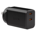 EFM ECO 50W Dual Port Wall Charger with GaN, Power Delivery and PPS - Black