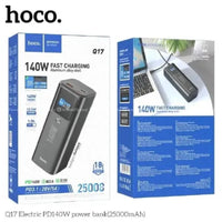 Thumbnail for Hoco Q17 140W PD 25,000mAh power bank Battery pack for Phone Laptop - Black