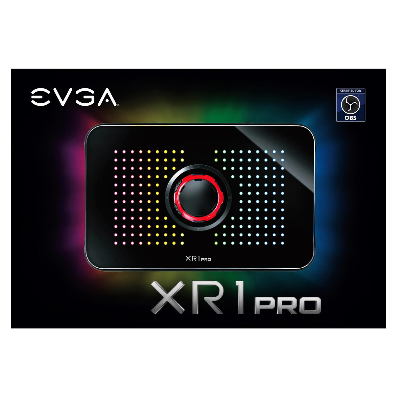 EVGA XR1 Pro Capture Card, 1440p/4K HDR Capture/Pass Through, Certified for OBS, USB 3.1, ARGB, Audi