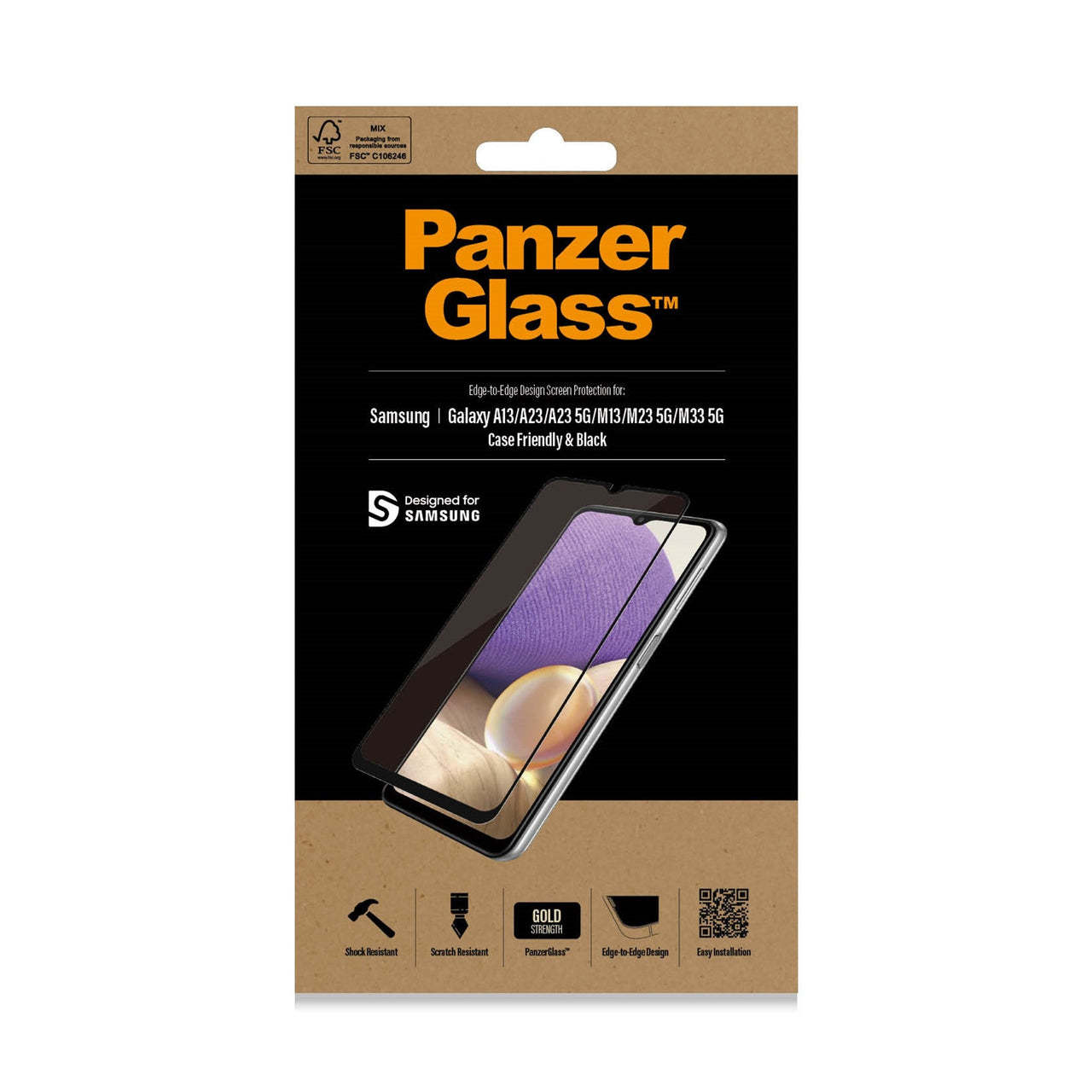 PanzerGlass Screen Protector for Samsung Galaxy A13/A23/A23 5G/M13/M23 5G/M33 5G
