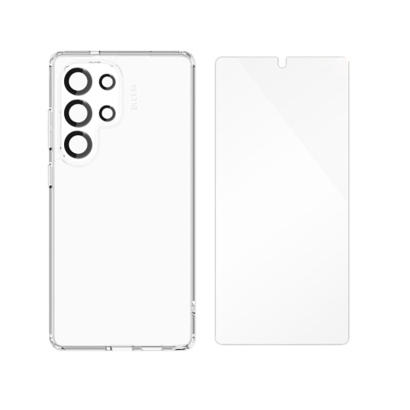 EFM 3-in-1 D30 Case Screen & Camera Lens Armour Bundle for Samsung Galaxy S26 Ultra - Clear