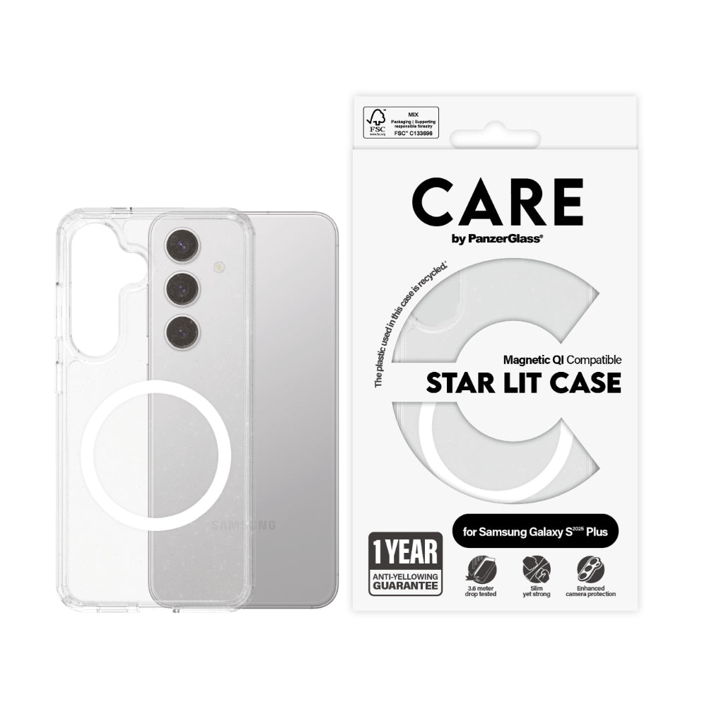 PanzerGlass CARE by Flagship MagSafe Case for Samsung Galaxy S25 Plus- Star Lit