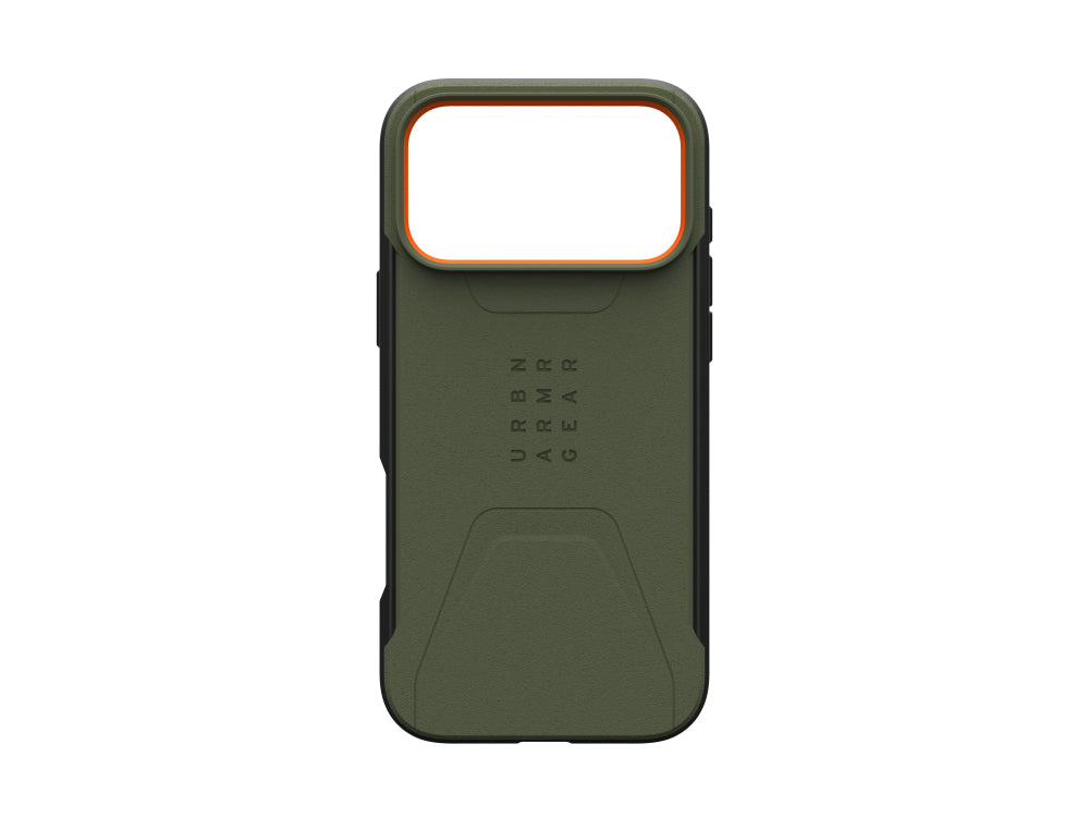 UAG Civilian MagSafe Case for iPhone 18 Pro Max - Olive/Orange