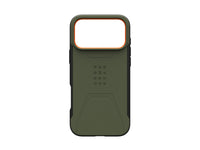 UAG Civilian MagSafe Case for iPhone 18 Pro Max - Olive/Orange