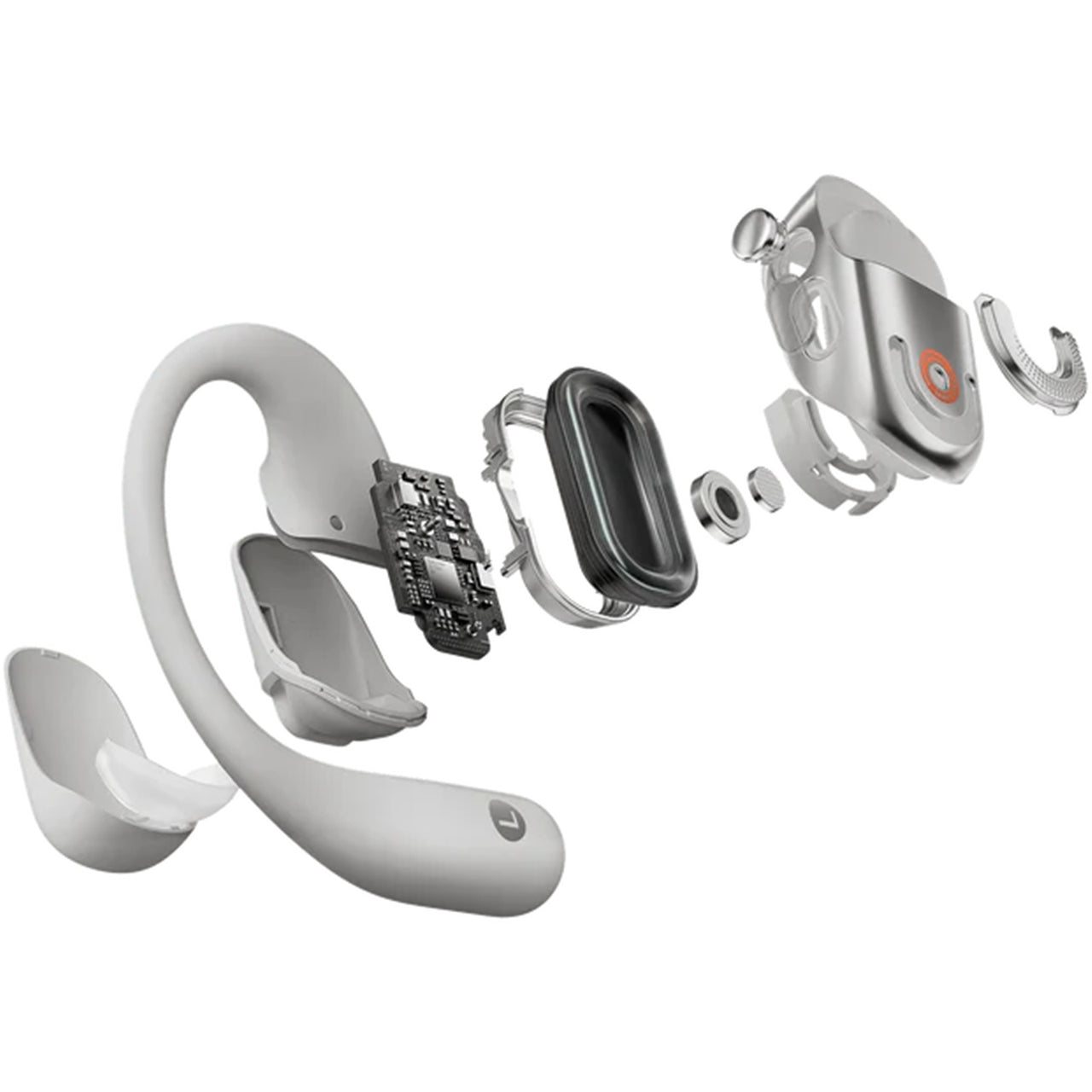 SHOKZ OpenFit 2+ True Wireless Open-Ear Headphones- Gray