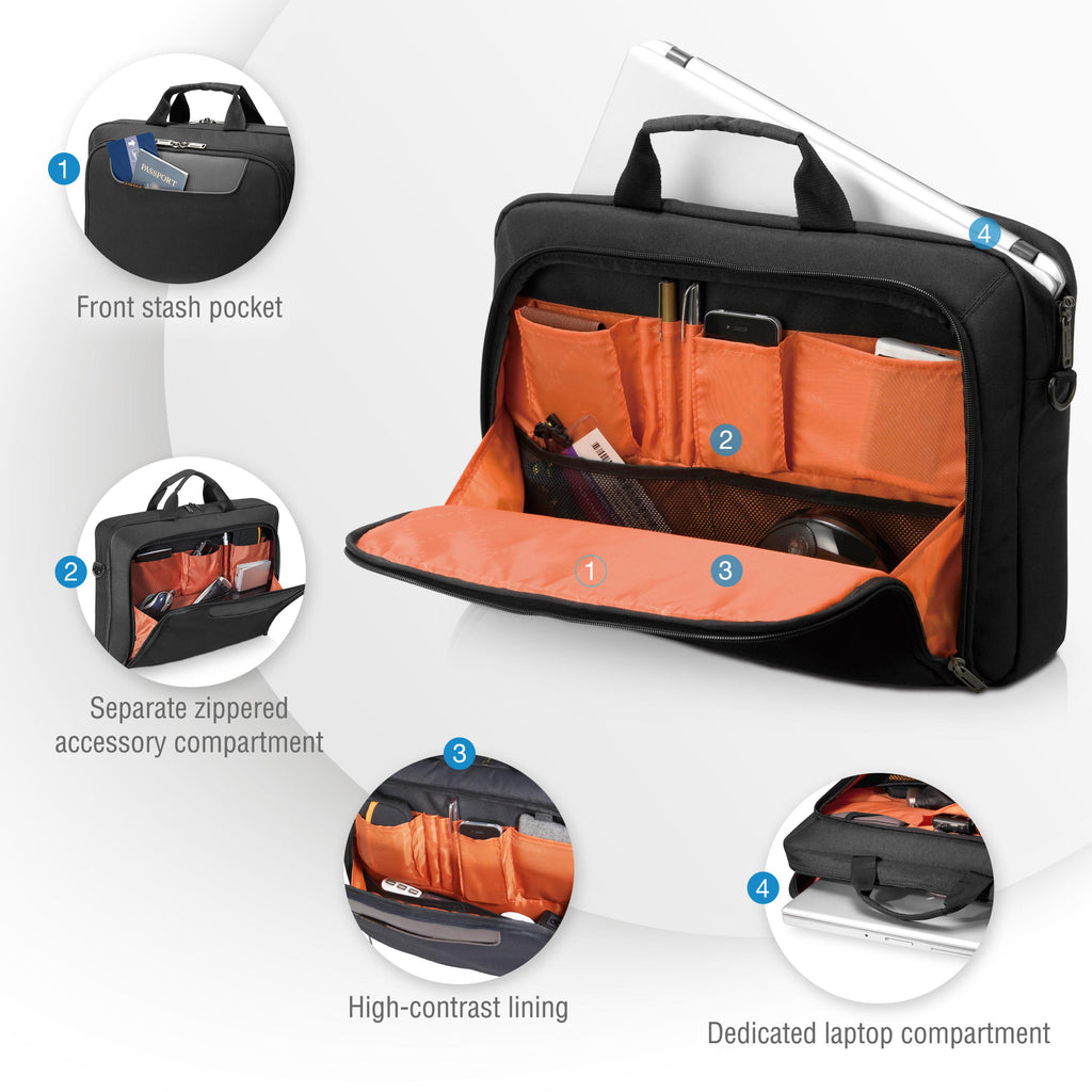 Everki Advance Eco Laptop Bag Briefcase Plastic Bottles up to 16-Inch