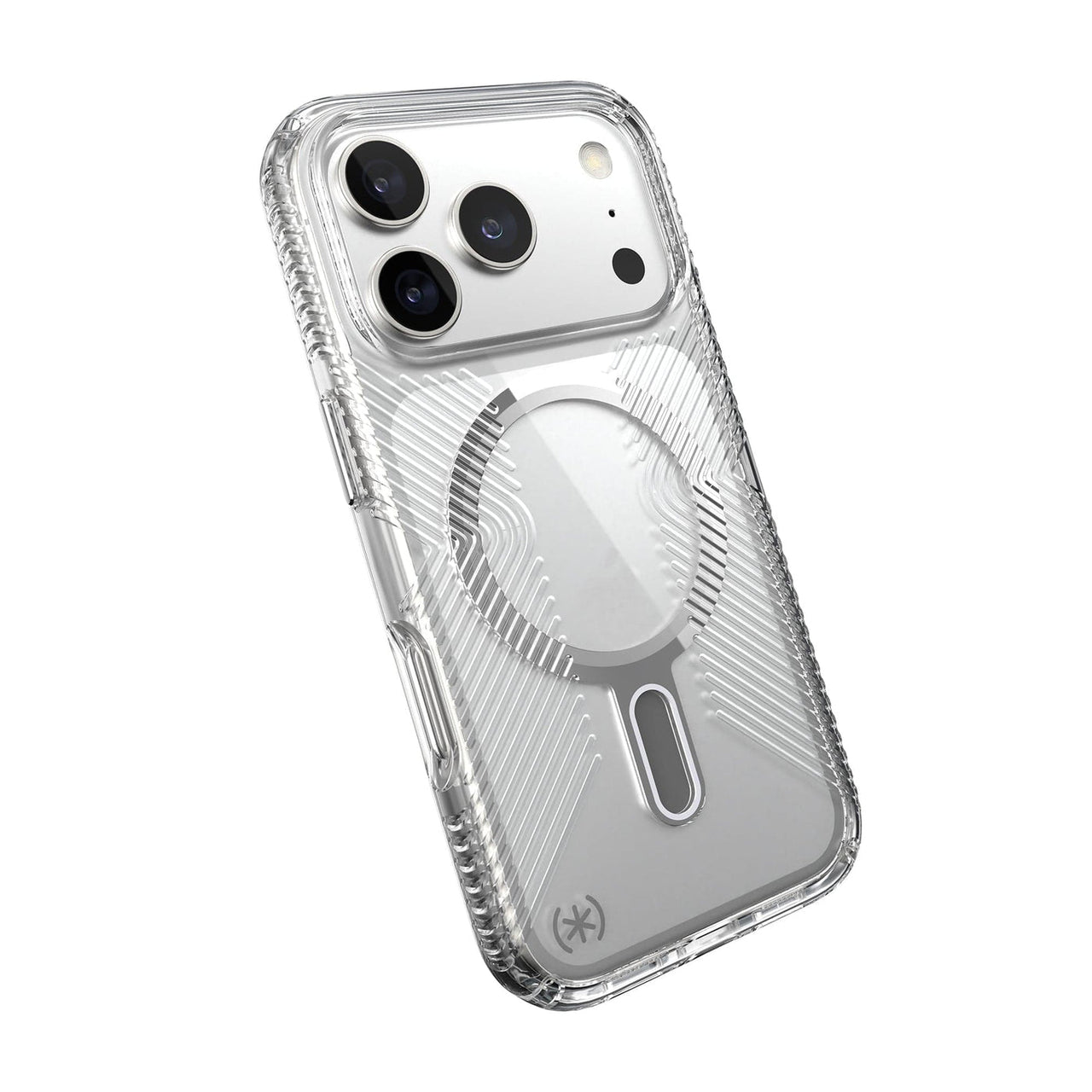 Speck Presidio Clear Grip for iPhone 17 Pro - Clear/Silver
