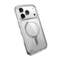 Thumbnail for Speck Presidio Clear Grip for iPhone 17 Pro - Clear/Silver