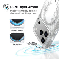 Thumbnail for Speck Presidio Clear Grip for iPhone 17 Pro - Clear/Silver