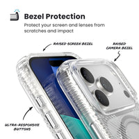Thumbnail for Speck Presidio Clear Grip for iPhone 17 Pro - Clear/Silver