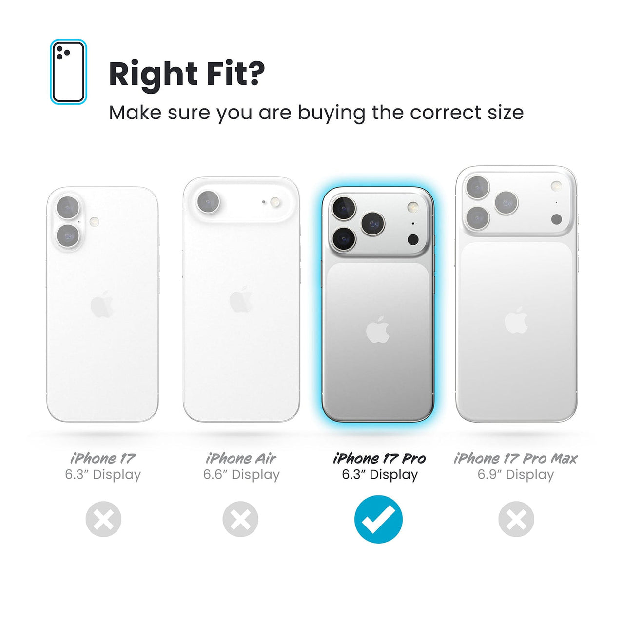 Speck Presidio2 Grip for iPhone 17 Pro - Black/Grey