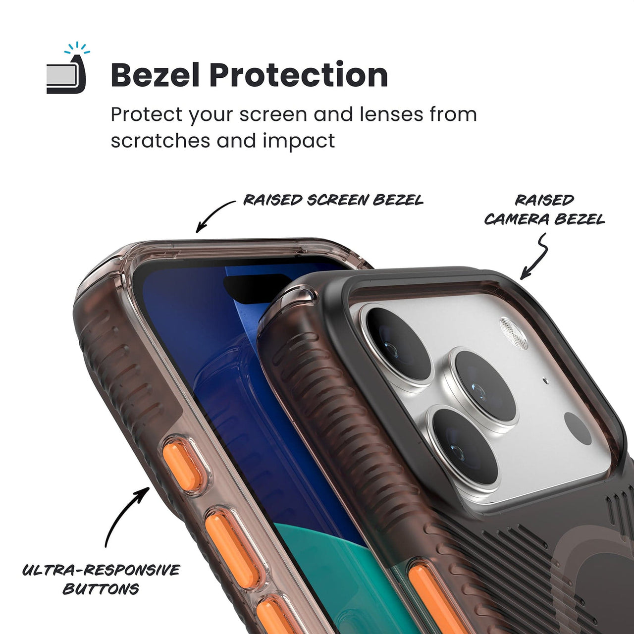 Speck Presidio Lux Grip for iPhone 17 Pro - Shade/Orng