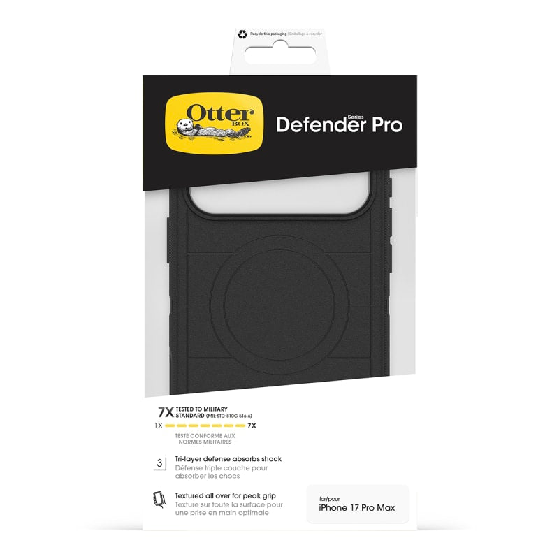 OtterBox Defender Pro Case with Camera Control for iPhone 17 Pro Max - Black
