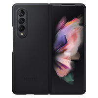 Thumbnail for Samsung Leather Cover for Galaxy Z Fold3 - Black
