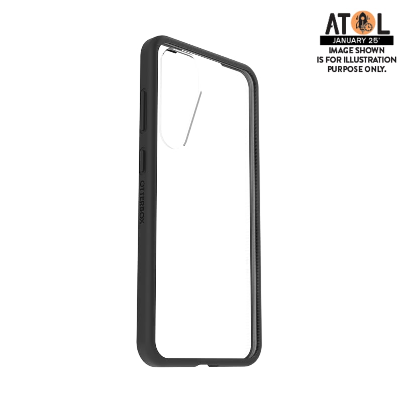 OtterBox React Case for Samsung Galaxy S25 Plus - Black Crystal