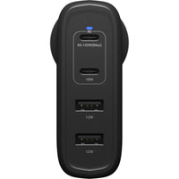 Thumbnail for OtterBox 100W Four Port USBC (Type I) PD Fast GaN Wall Charger - Black
