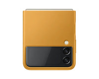 Thumbnail for Samsung Leather Cover for Galaxy Flip 3 - Mustard