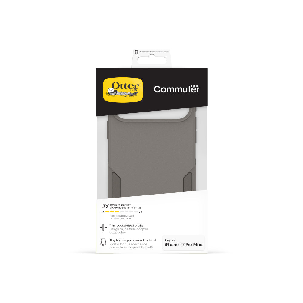 OtterBox Commuter Case with Cam Control for iPhone 17 Pro Max- Stone