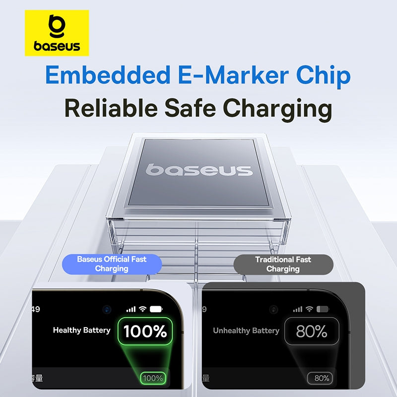 Baseus Display 2 Fast Charging Data Cable USB-C to USB-C 100W 2M - Black