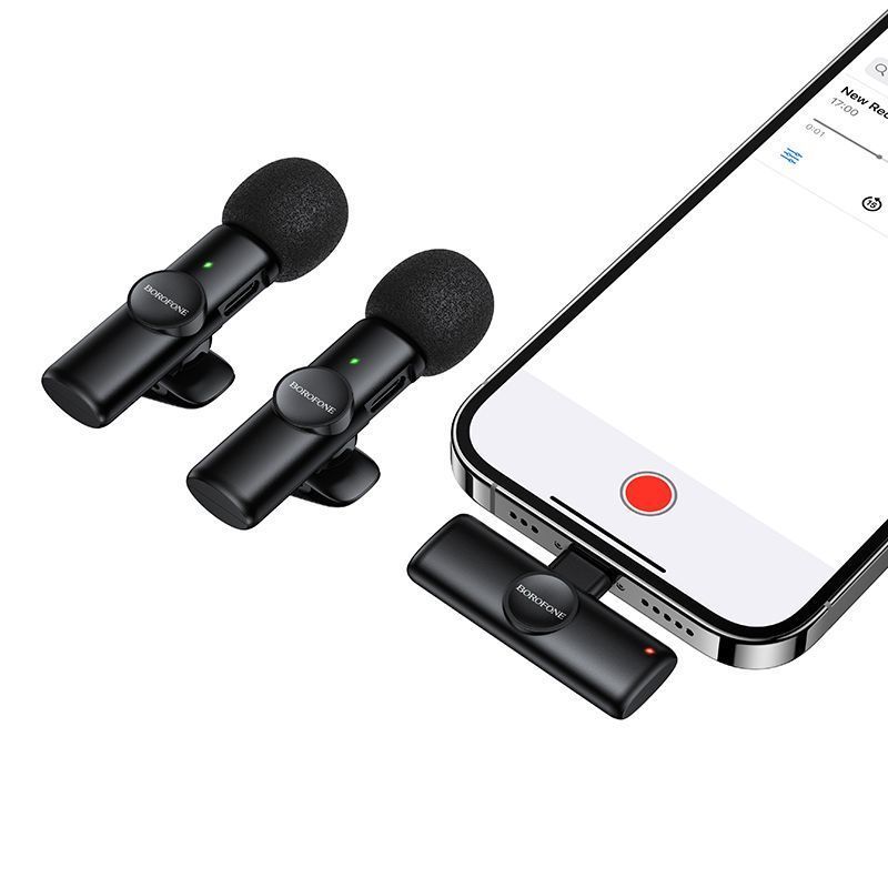 Borofone BFK16 Wireless IP Microphone Clip-on - Black
