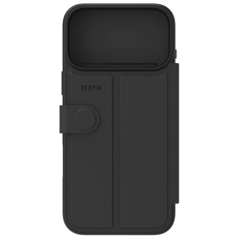 EFM Venice Wallet Case for iPhone 17 Pro Max - Black