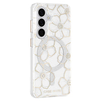 Thumbnail for Case Mate Floral Gems Case with Magnet for Samsung Galaxy S26 - Gold