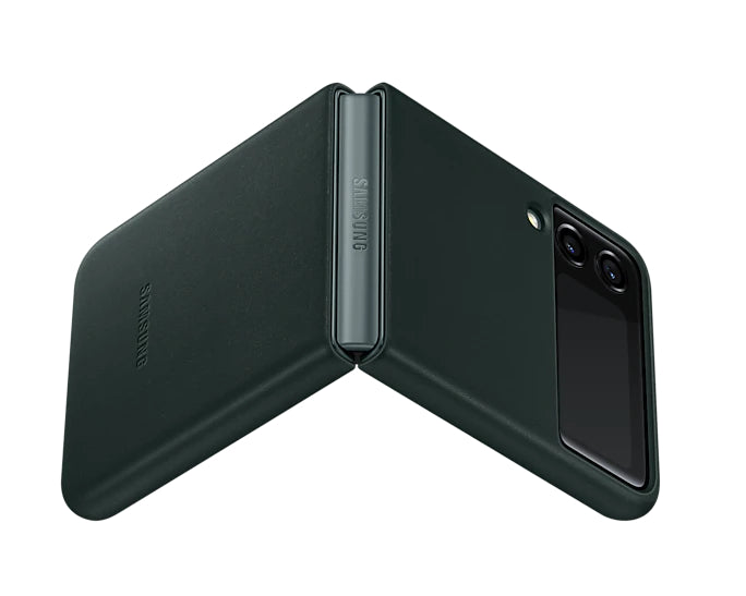 Samsung Leather Cover for Galaxy Flip3 - Green