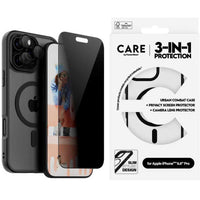 Thumbnail for PanzerGlass Care Flgship 3-in-1 Privacy Bundle for iPhone 16 Pro Max - Clear