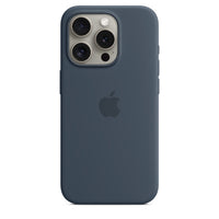 Thumbnail for Apple iPhone 15 Pro Silicone Case with MagSafe Storm Blue