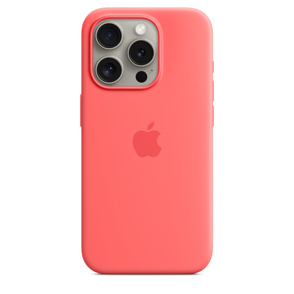 Apple iPhone 15 Pro Silicone Case with MagSafe Guava